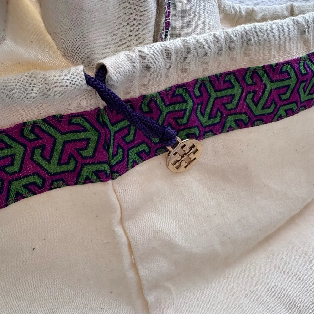 Tory Burch Drawstring Linen Dust Bag